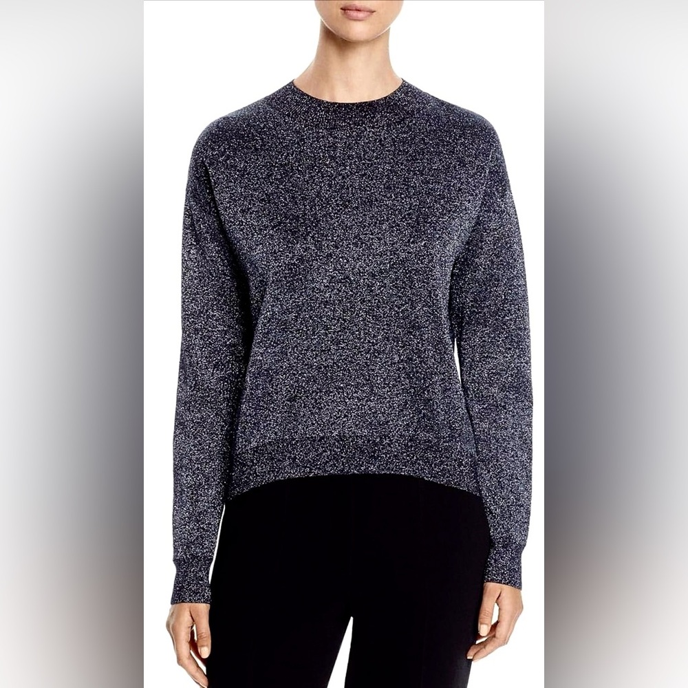 NWOT BOSS Hugo Boss Metallic Black/Silver Funday Sweater